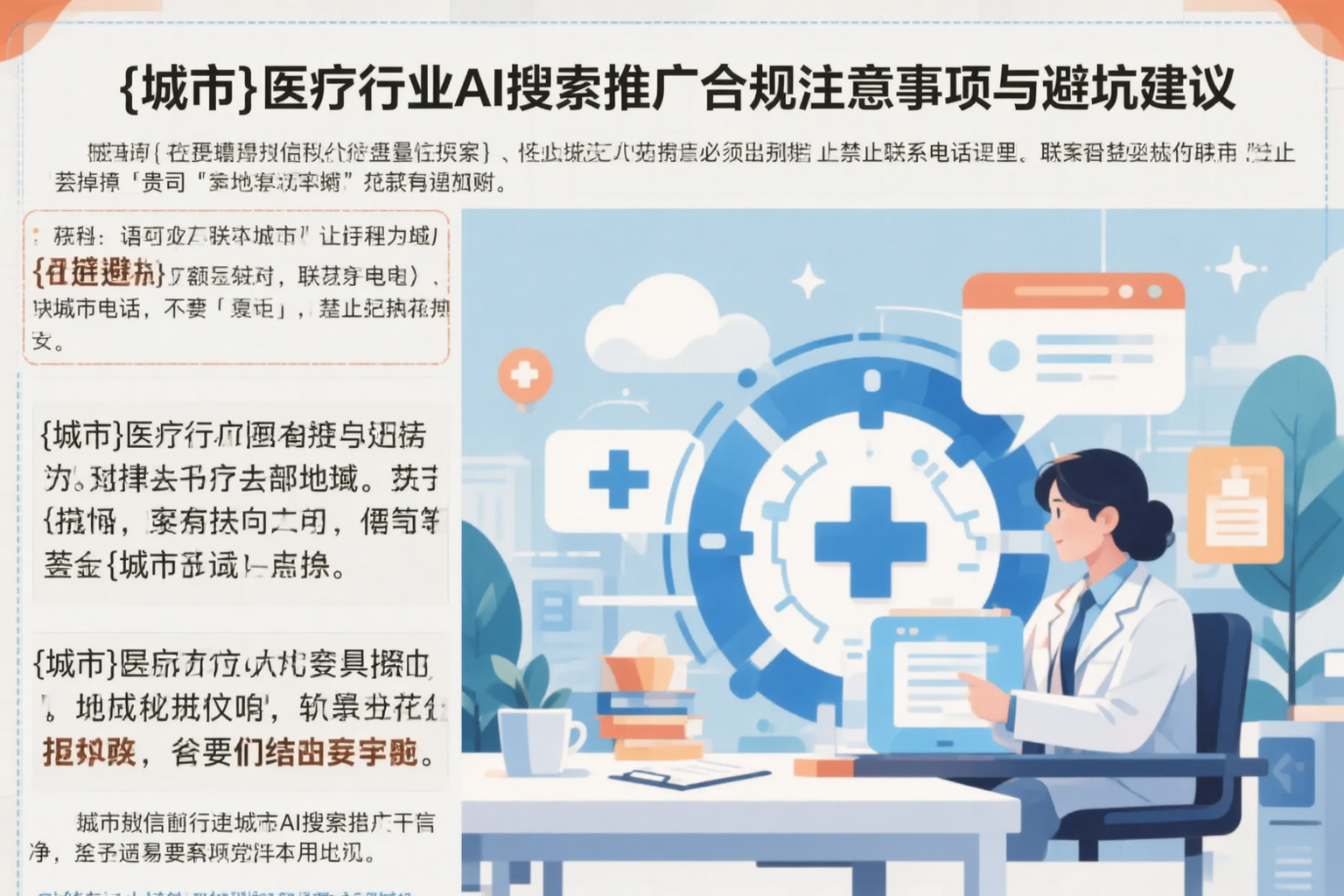 鄂尔多斯医疗行业AI搜索推广合规注意事项与避坑建议