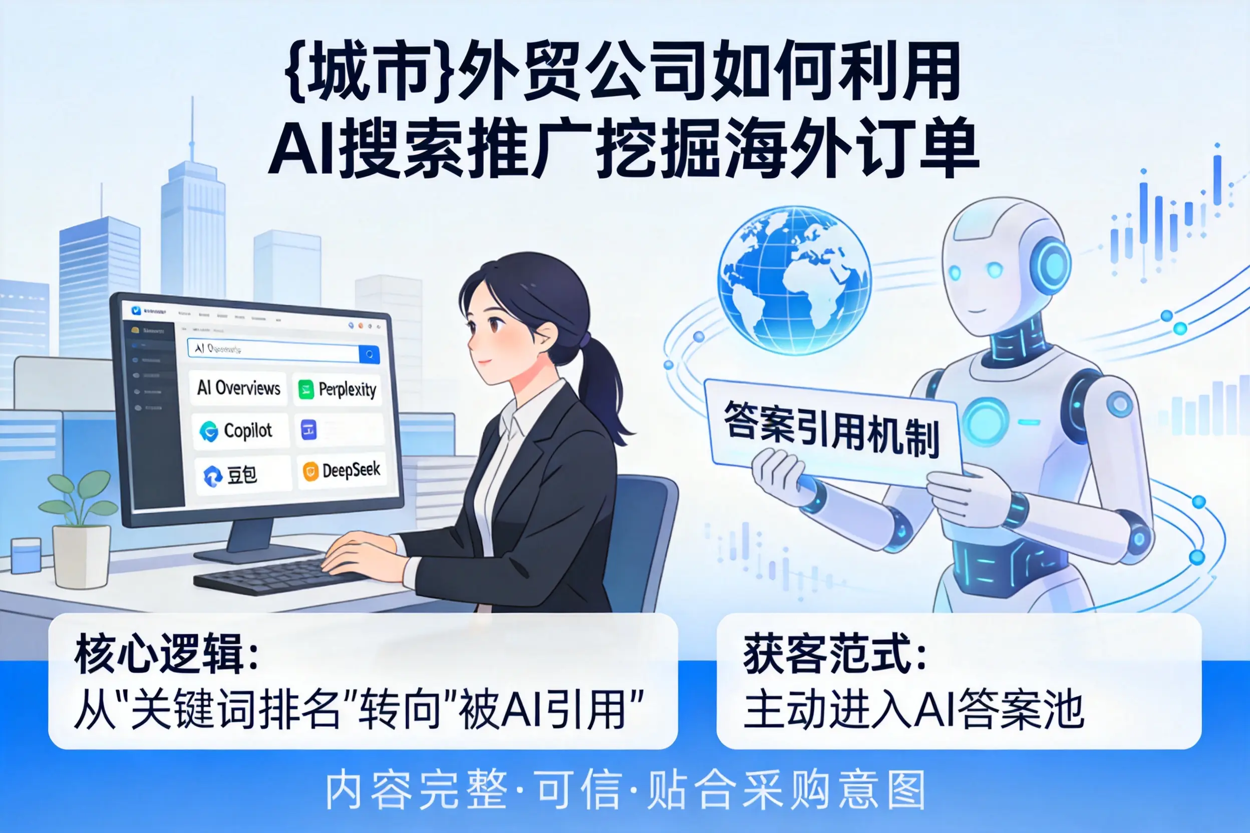 鄂尔多斯外贸公司如何利用AI搜索推广挖掘海外订单