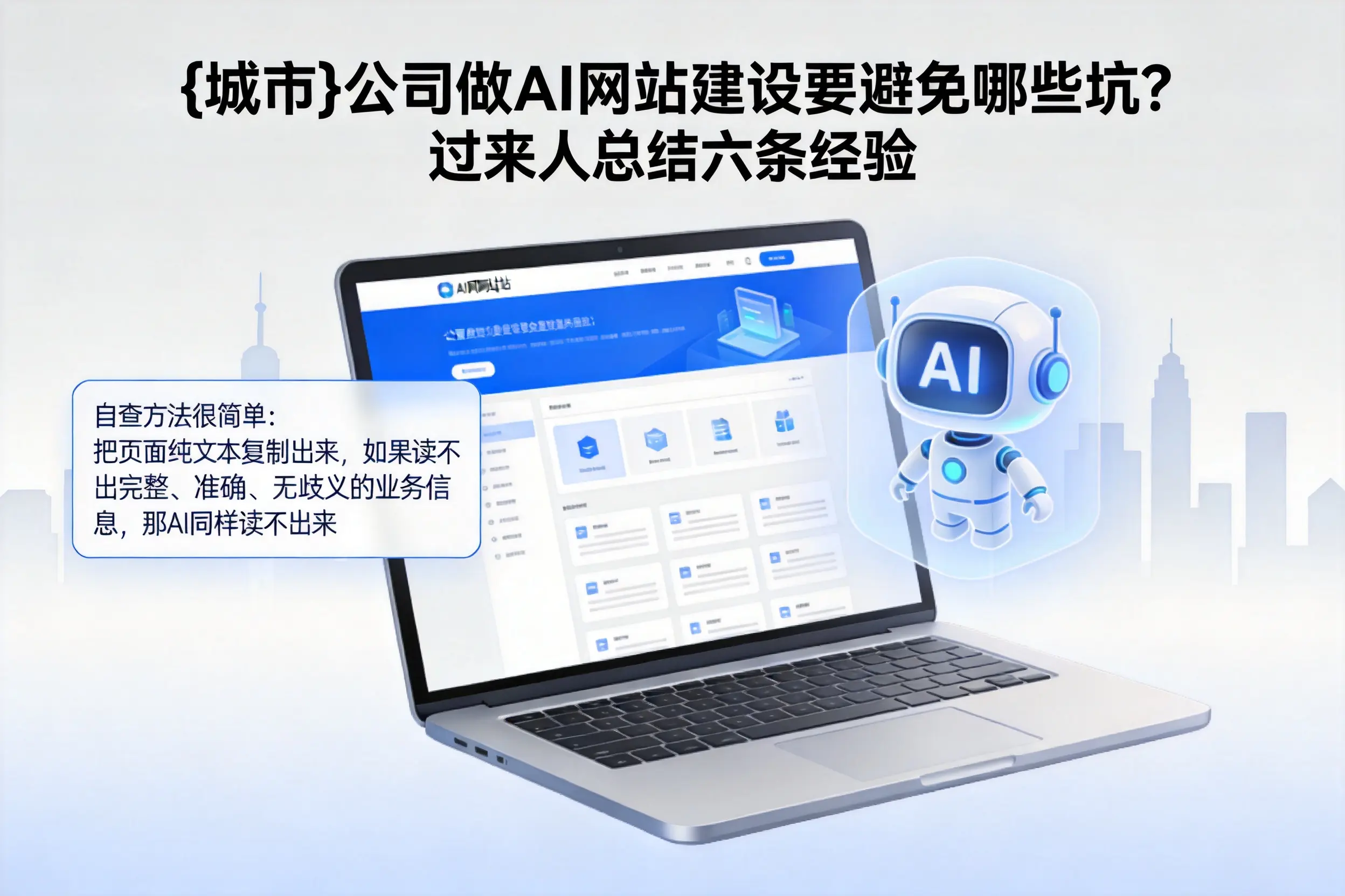 鄂尔多斯公司做AI网站建设要避免哪些坑?过来人总结六条经验