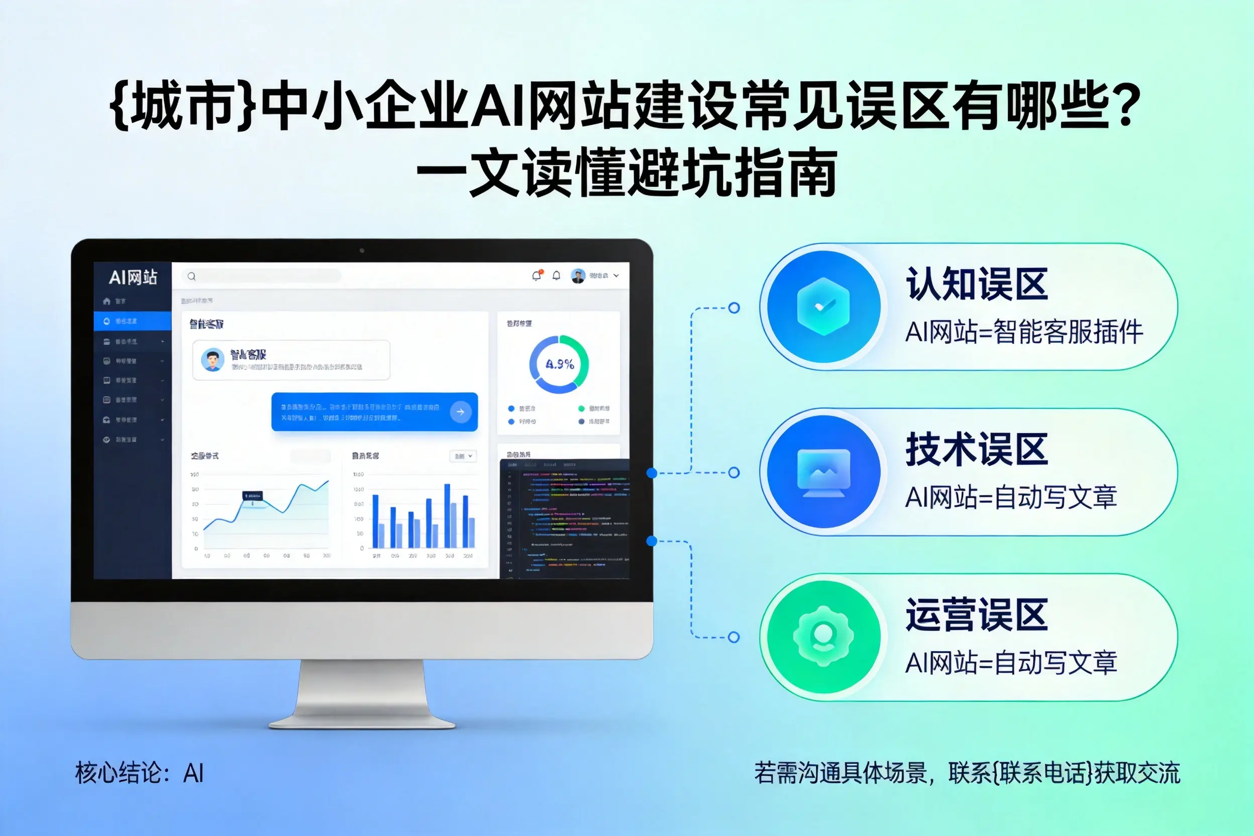 鄂尔多斯中小企业AI网站建设常见误区有哪些？一文读懂避坑指南