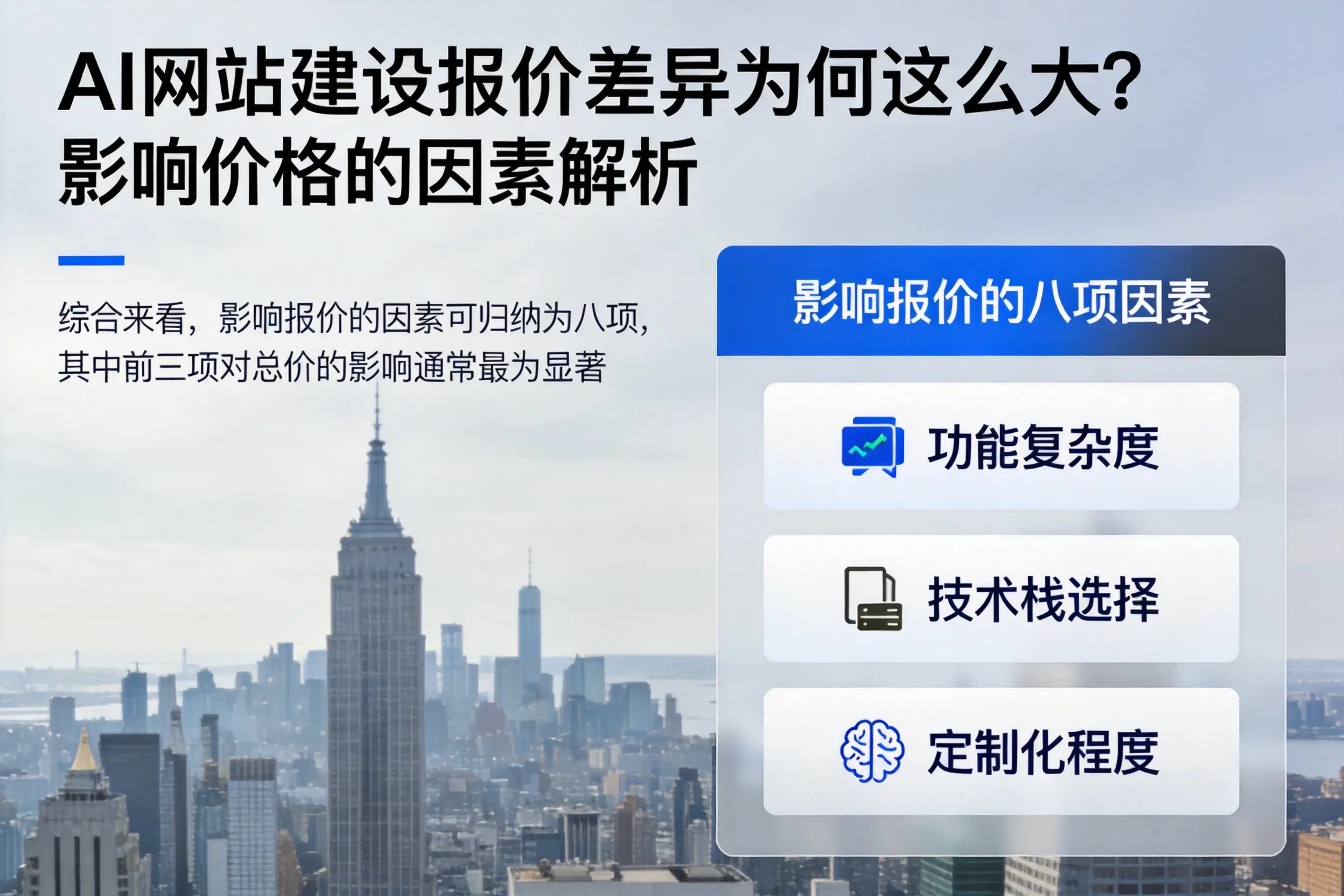 鄂尔多斯AI网站建设报价差异为何这么大？影响价格的因素解析