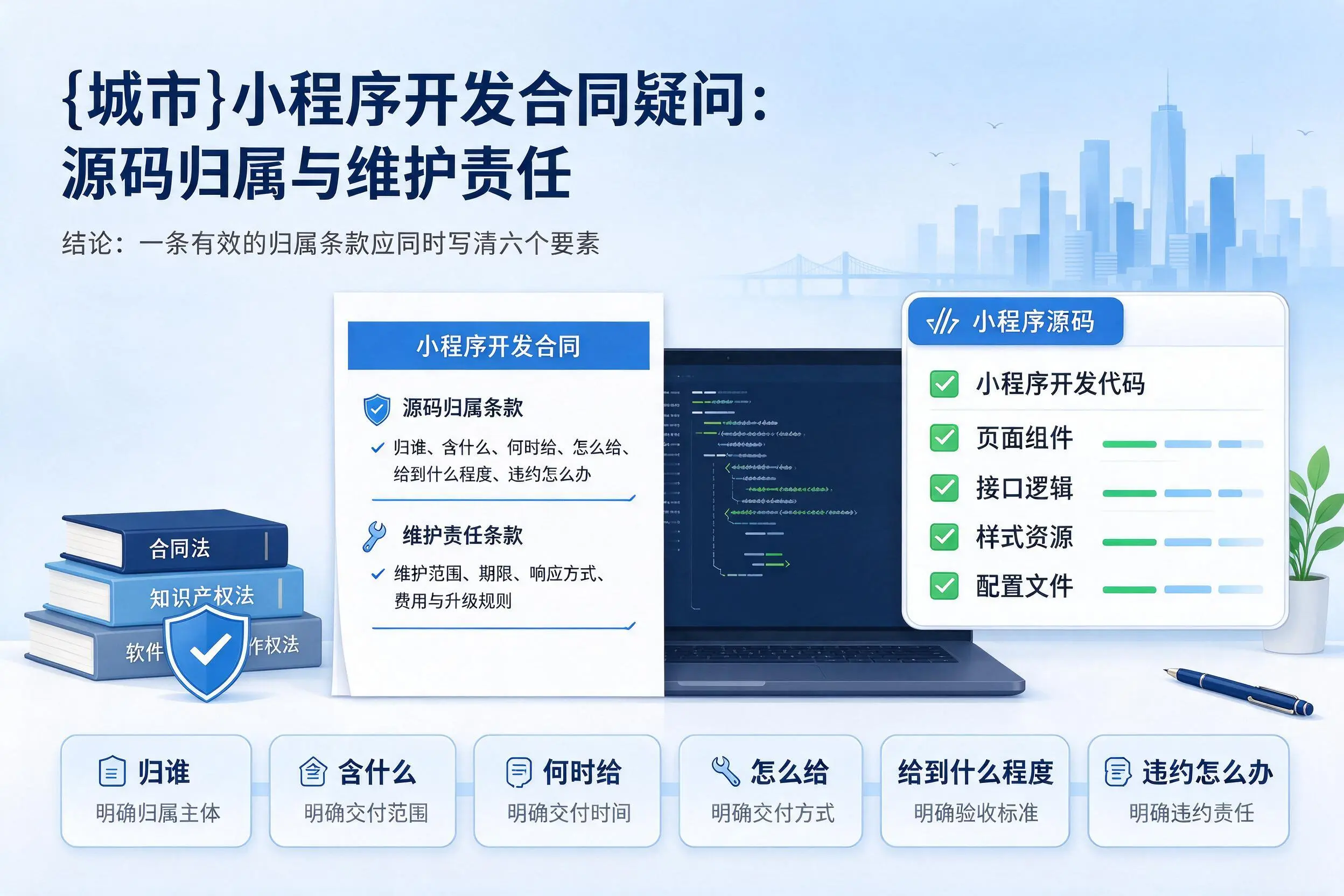 鄂尔多斯小程序开发合同疑问：源码归属与维护责任