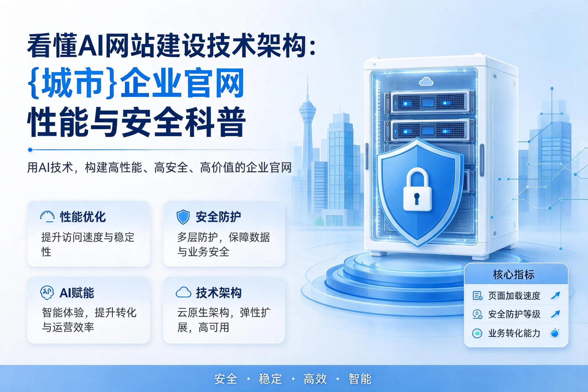 看懂AI网站建设技术架构：鄂尔多斯企业官网性能与安全科普